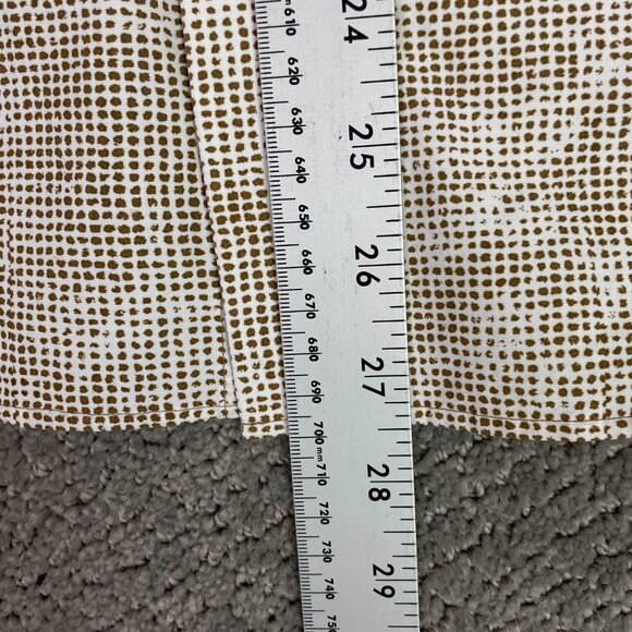 Lululemon Button Down Shirt Mens Small Medium Slim Brown White Down To The Wire - Picture 9 of 12